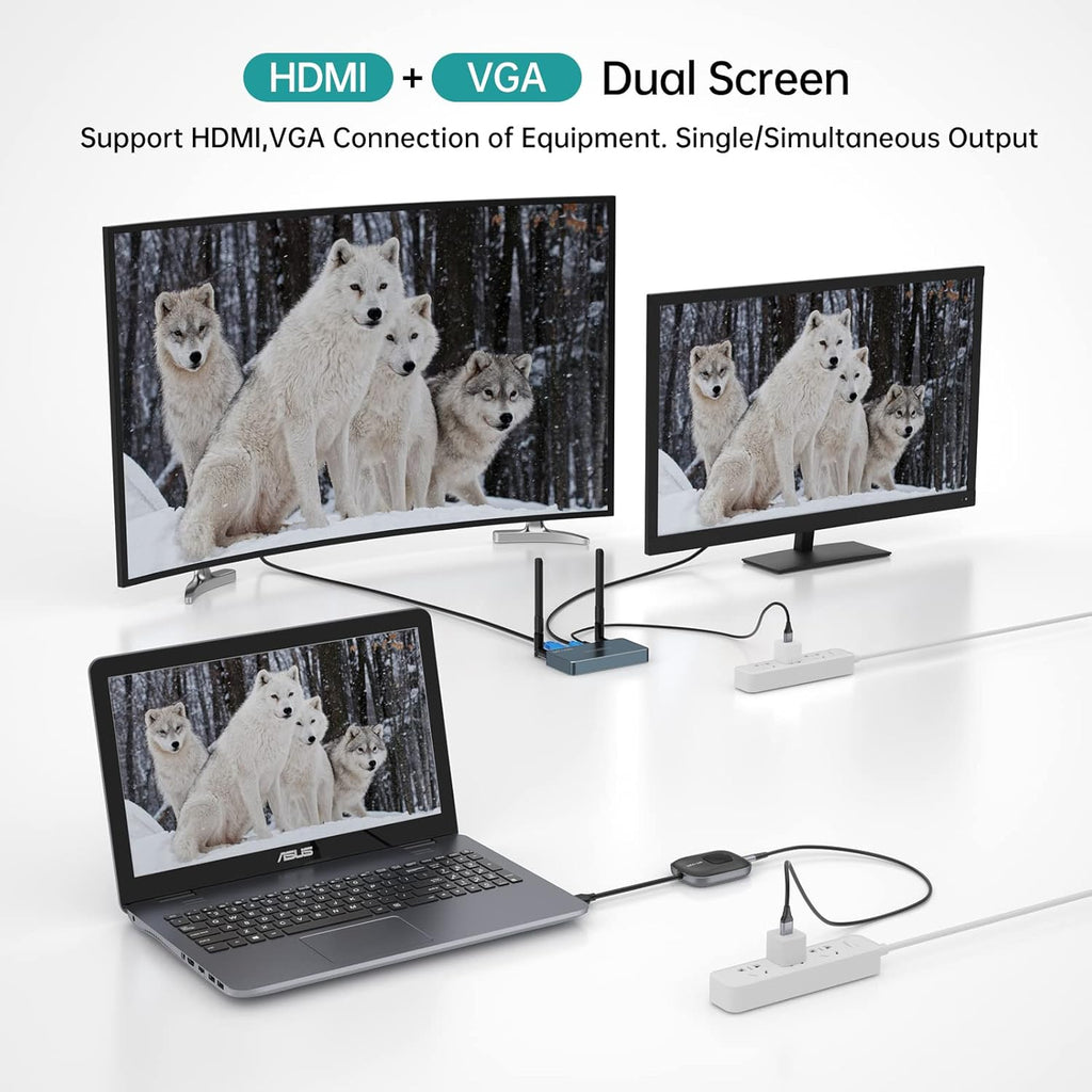 Wireless HDMI Transmitter and Receiver, Aluminum Alloy HDMI Extender Kit P513