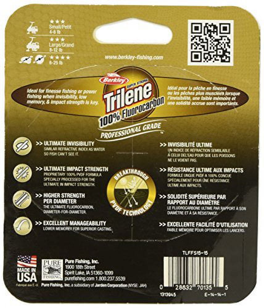 100% Fluorocarbon Clear 6lb Fishing Line B460292