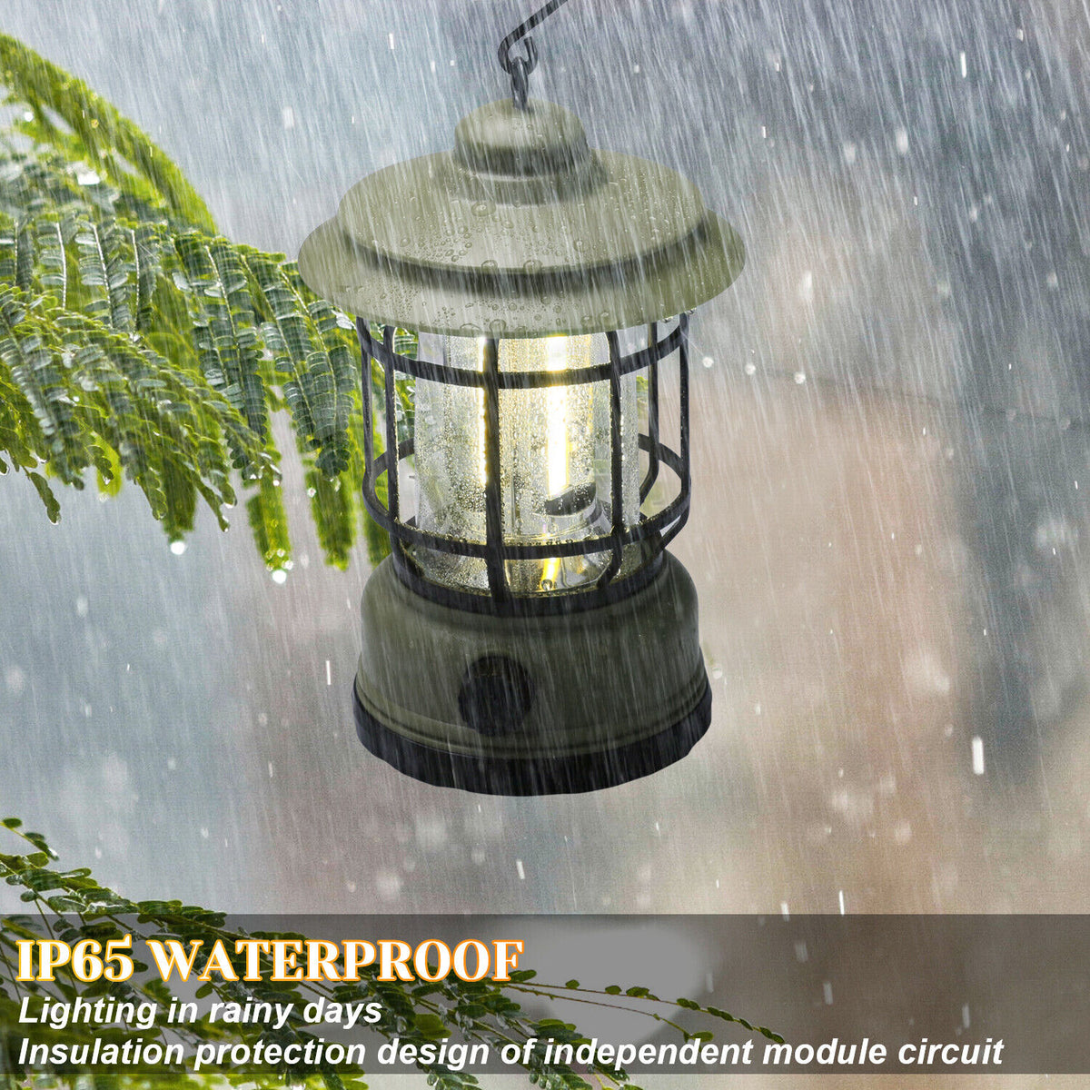USB Rechargeable LED Camping Lantern Flashlight Lamp V556