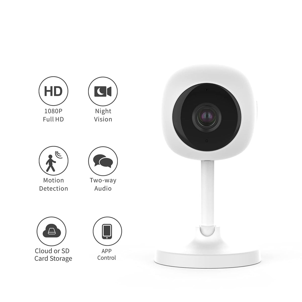 Wireless Home Security System 4 Pieces Kit with Indoor Camera Y817010