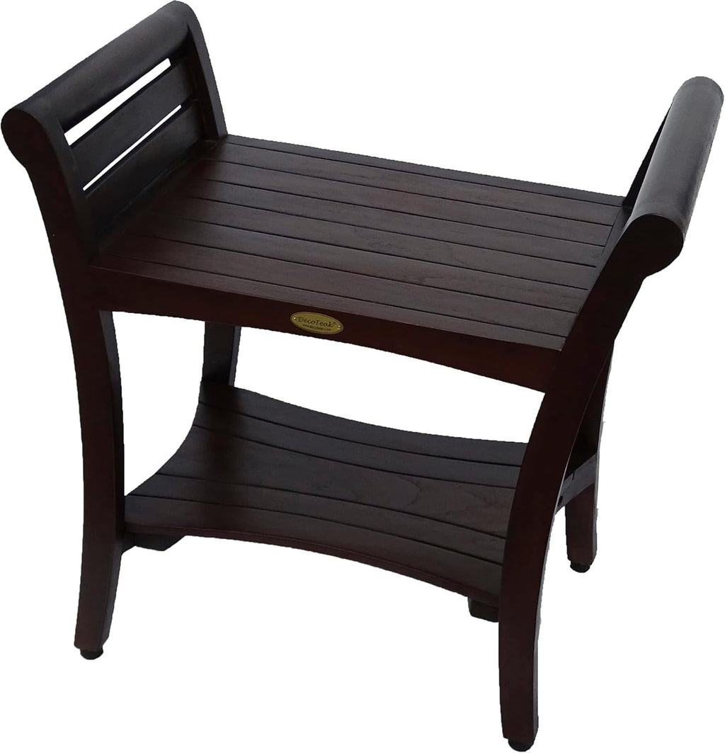 Teak Shower Bench 24 Inch Brown P6532