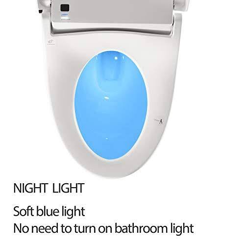 Heated Bidet Toilet Seat with Self Cleaning Stainless Nozzle Y4073