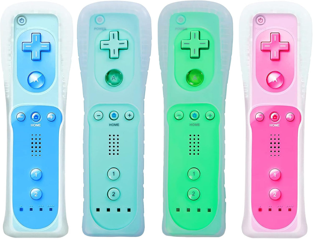 Wii Remote Controller 4 Pack Silicone Case and Wrist Strap T55551