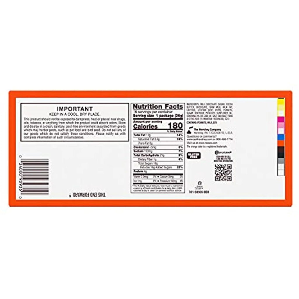 Milk Chocolate Peanut Butter Cups Candy 1.3 Oz 16 Count A7273