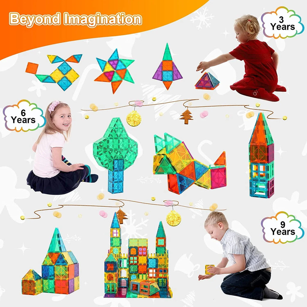 120 Pcs 3D Color Magnet Building Tiles Set Q2874