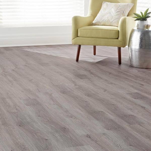 Grey Luxury Vinyl Plank Flooring I228411