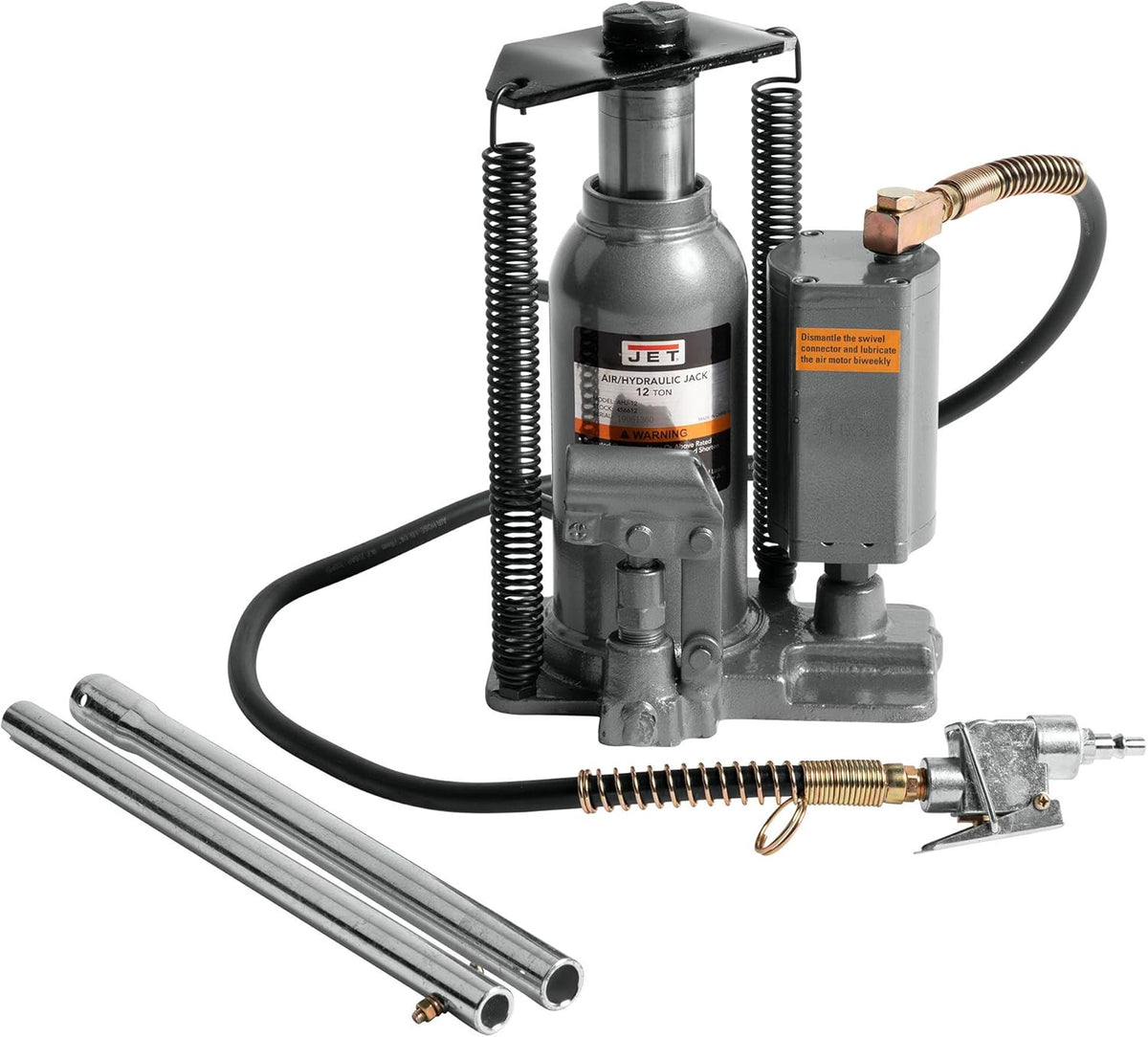 12-Ton Air/Hydraulic Bottle Jack E1406