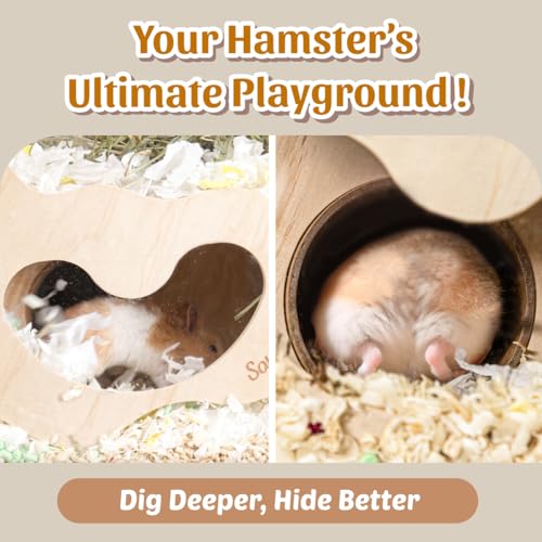 Large Wooden Rabbit Hideout with Ramps and Tunnels P2928