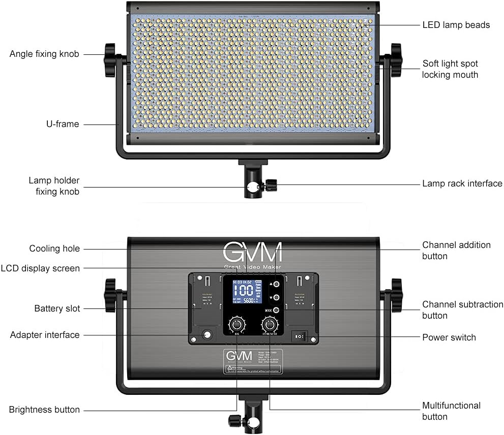 75W RGB LED Video Light 3 Packs Q630327