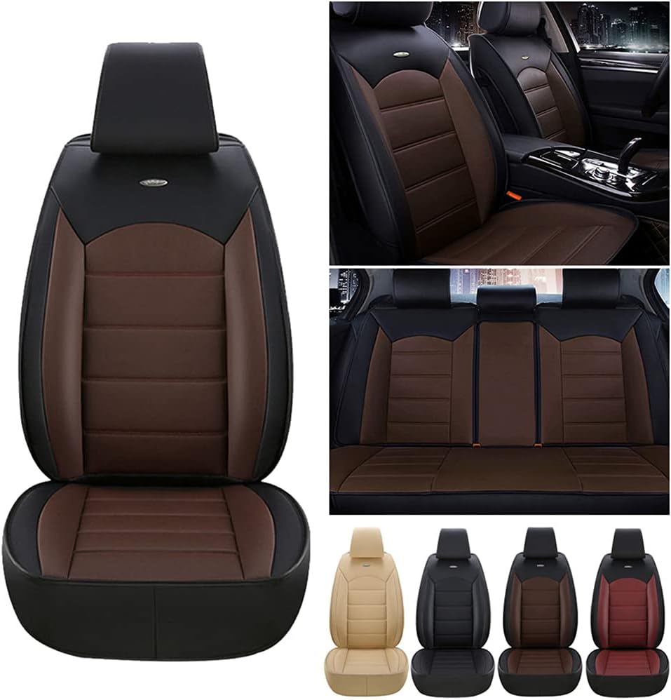 Beige PU Leather Car Seat Covers I475295
