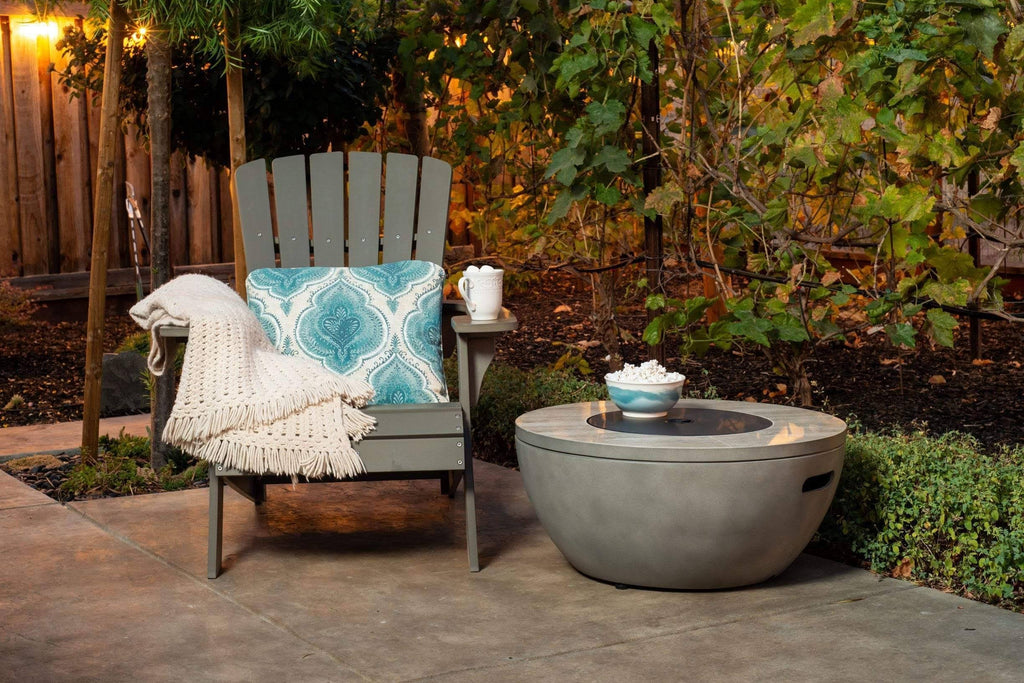 28x22 Round Gas Fire Pit W155