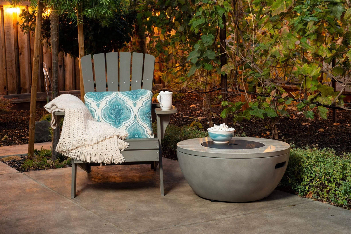 28x22 Round Gas Fire Pit W155