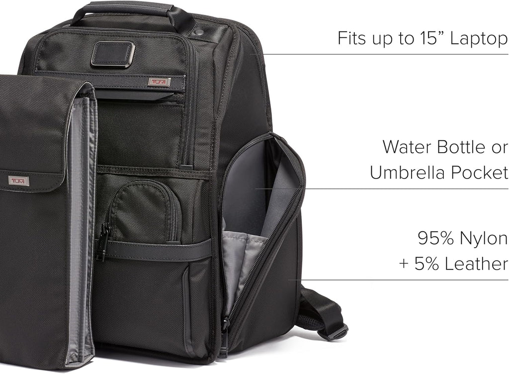 Black Ballistic Nylon Laptop Backpack T806149