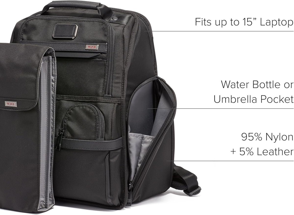 Black Ballistic Nylon Laptop Backpack T806149