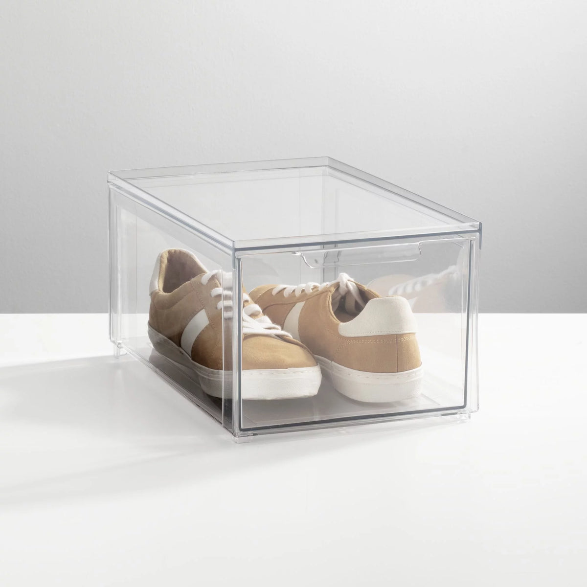 Clear Plastic Stackable Storage Organizer with Drawer O599
