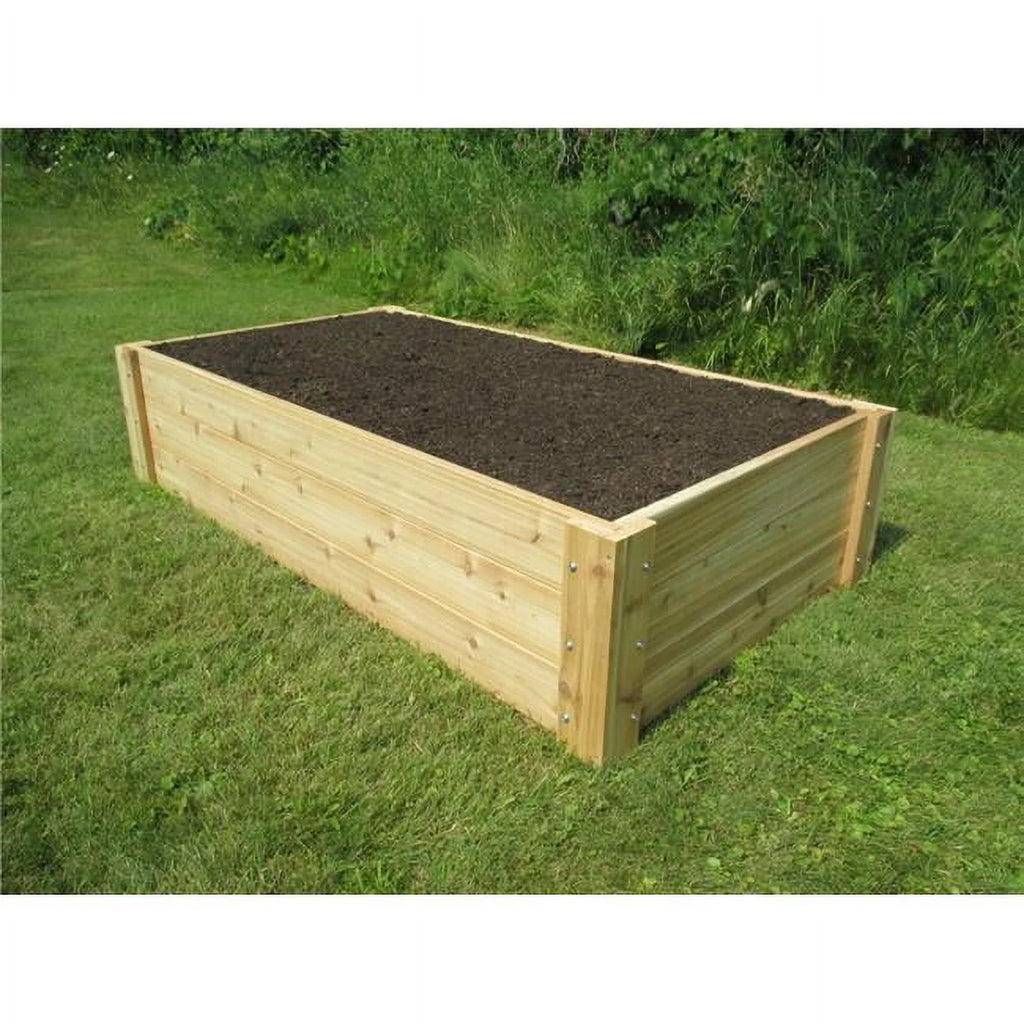 Natural Cedar Raised Bed Garden Kit X874