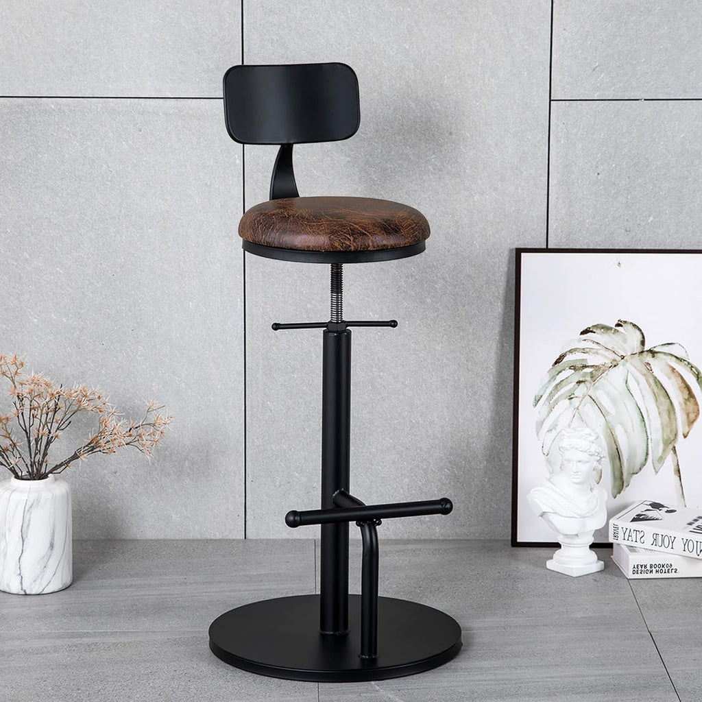 Set of 2 Adjustable Swivel Bar Stool M859780