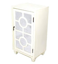 Rustic Accent Cabinet Antique White P6121