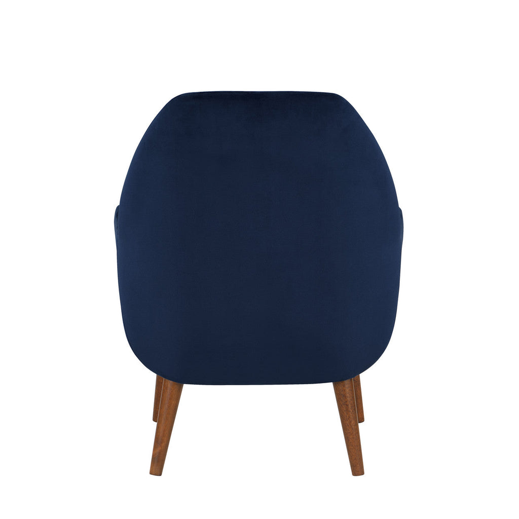 Navy Blue Velvet Armchair I39539