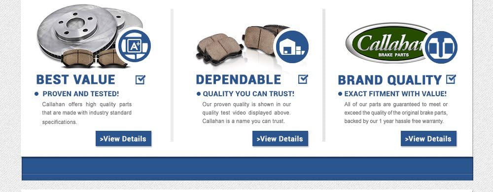 6 Lug Brake Rotors and Brake Pads with Clips Z444