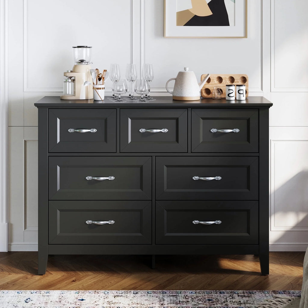 Rustic Oak 6 Drawer Dresser K83095