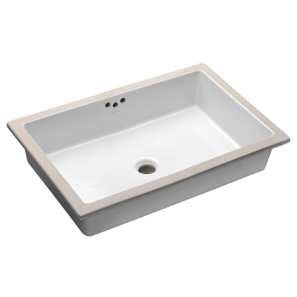 Undermount Bathroom Sink with Glazed Underside M41889