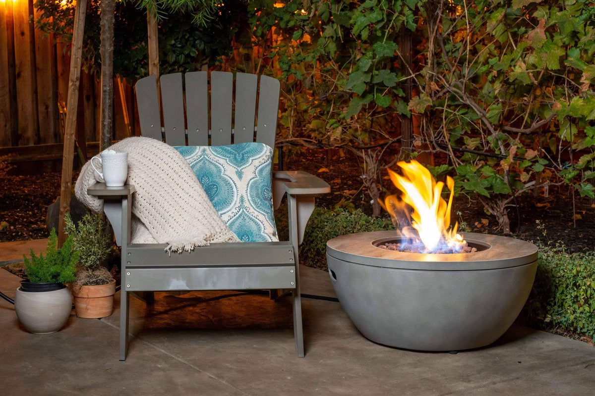 28x22 Round Gas Fire Pit W155