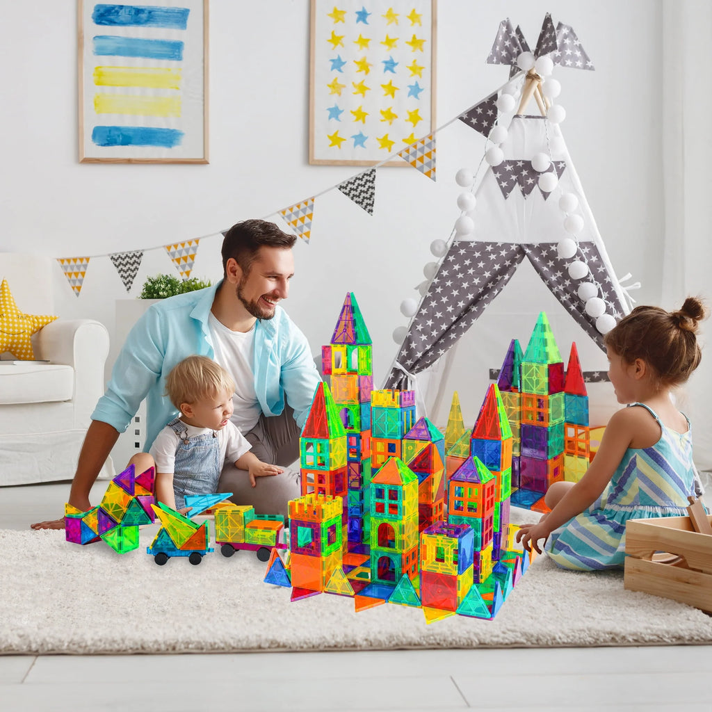 120 Pcs 3D Color Magnet Building Tiles Set Q2874