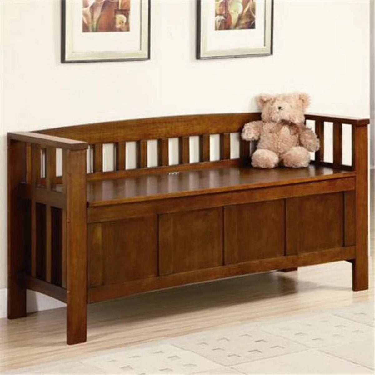 Wood Storage Bench with Flip Top O246