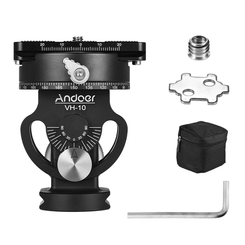 2 Way Pan/Tilt Tripod Head with Quick Release Plate Y489