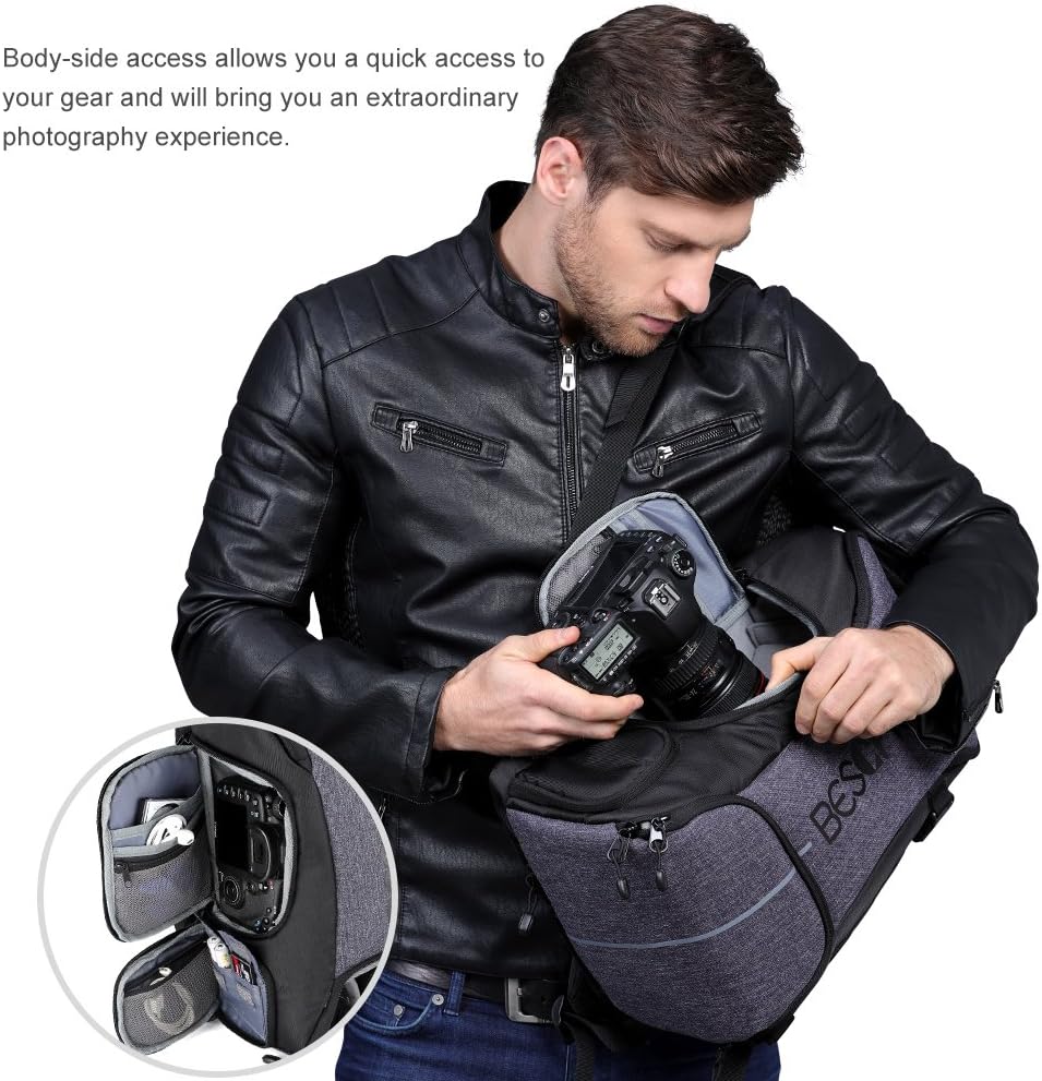 Waterproof Camera Backpack with Rain Cover G958873