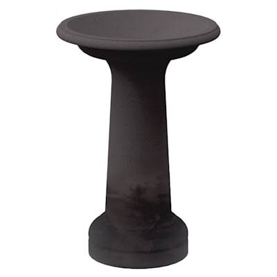Black Slate Polyresin Birdbath Q17856