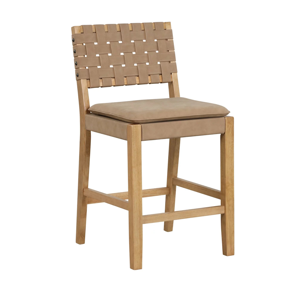 Mid-Century Modern Leather Bar Stool S702