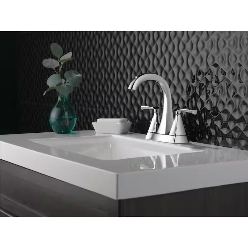 Centerset Double Handle Bathroom Faucet in Chrome R1868