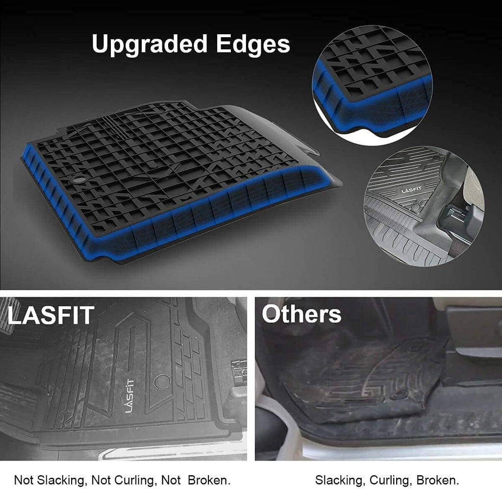 Black TPE Floor Liners for Toyota Tundra CrewMax Cab Q3085