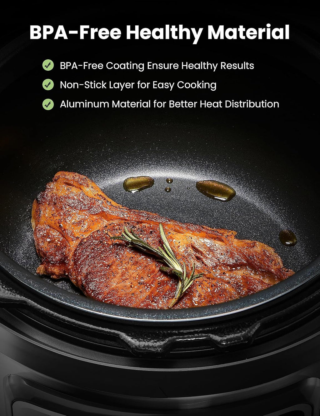 16 in 1 Electric Pressure Cooker 8 Quarts Stainless Steel V96889