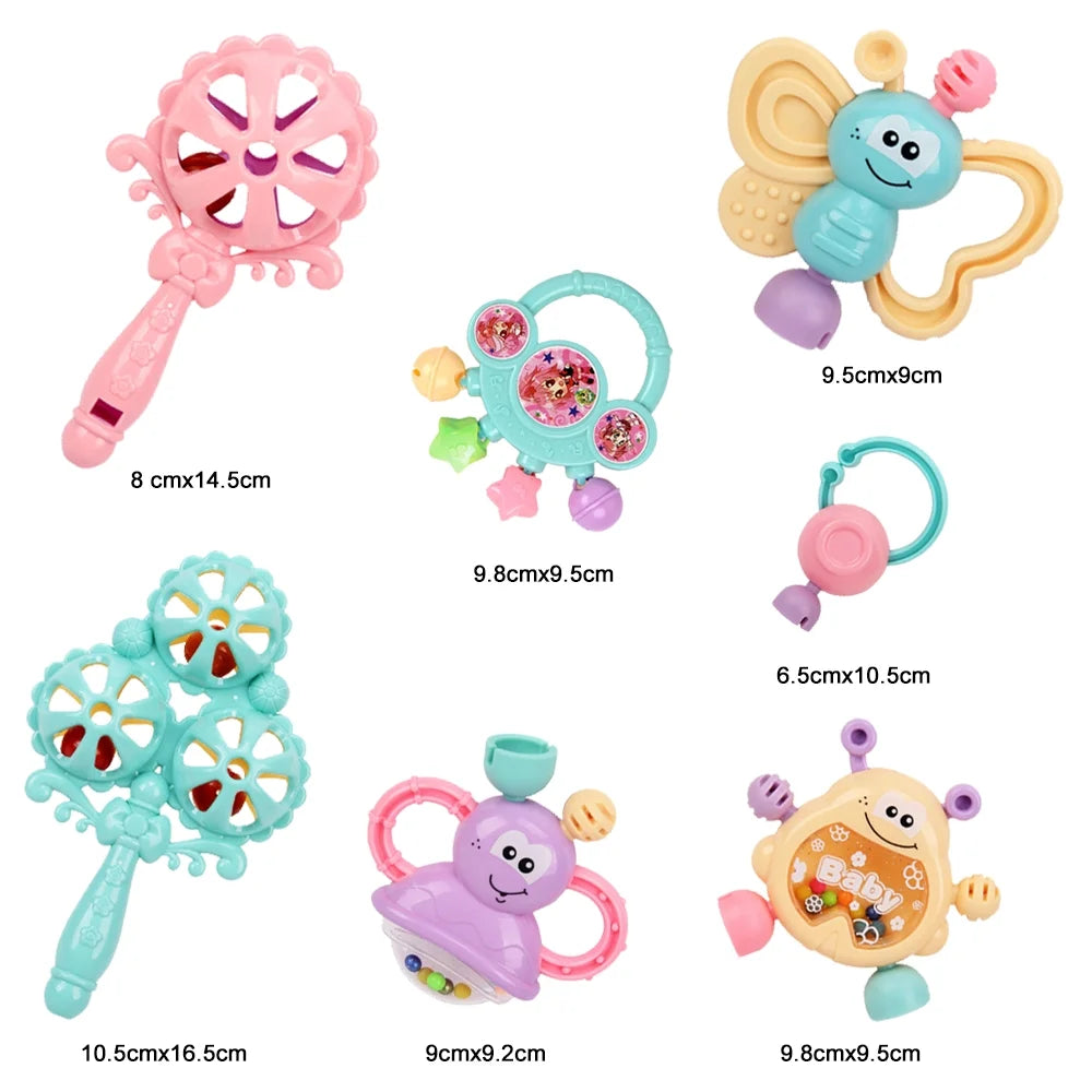 7Pcs Baby Rattles Toy Set C98540