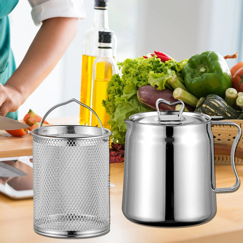 Stainless Deep Fryer Oil Container Tank 2.0L N2790