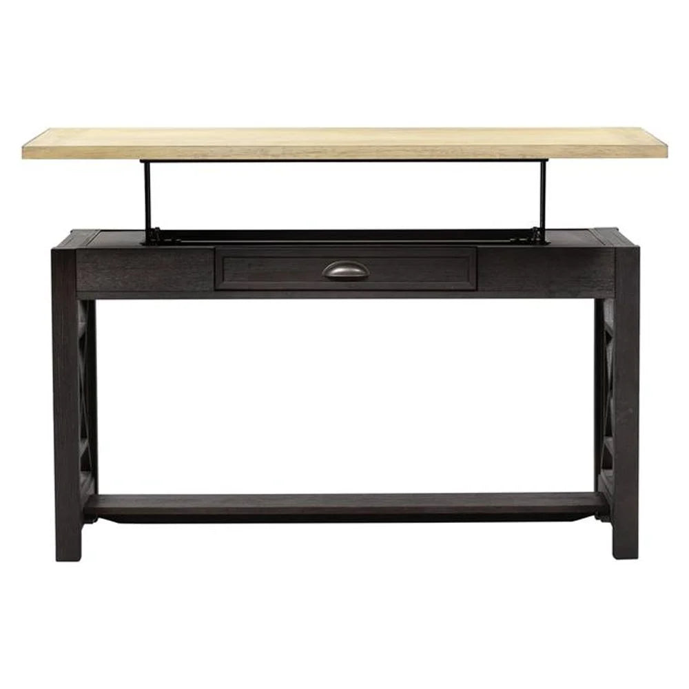 Brown Lift Top Writing Desk C7573