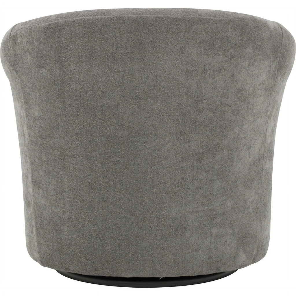 Gray Polyester Fabric Club Chair P388