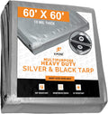 18 x 24 Feet 10 Mil Waterproof Poly Tarp with Grommets Pack of 2 F96464