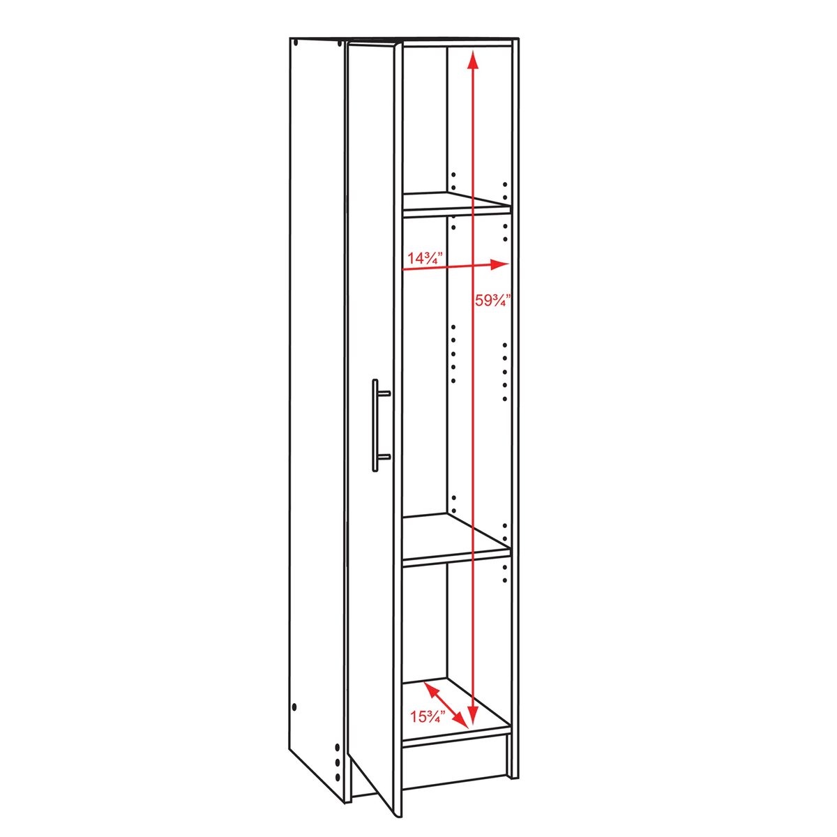 White Broom Cabinet T23530