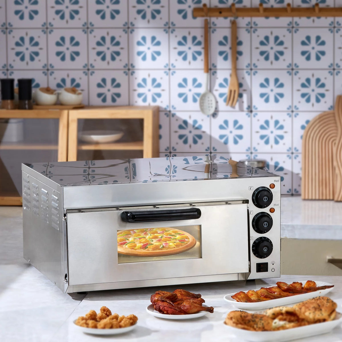 Electric Countertop Pizza Oven 16-inch 1700W T670159