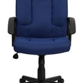 Navy Blue Fabric Office Chair with Arms W856