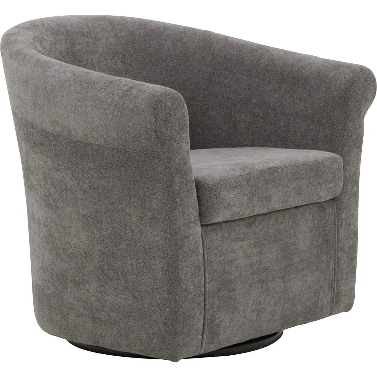 Gray Polyester Fabric Club Chair P388