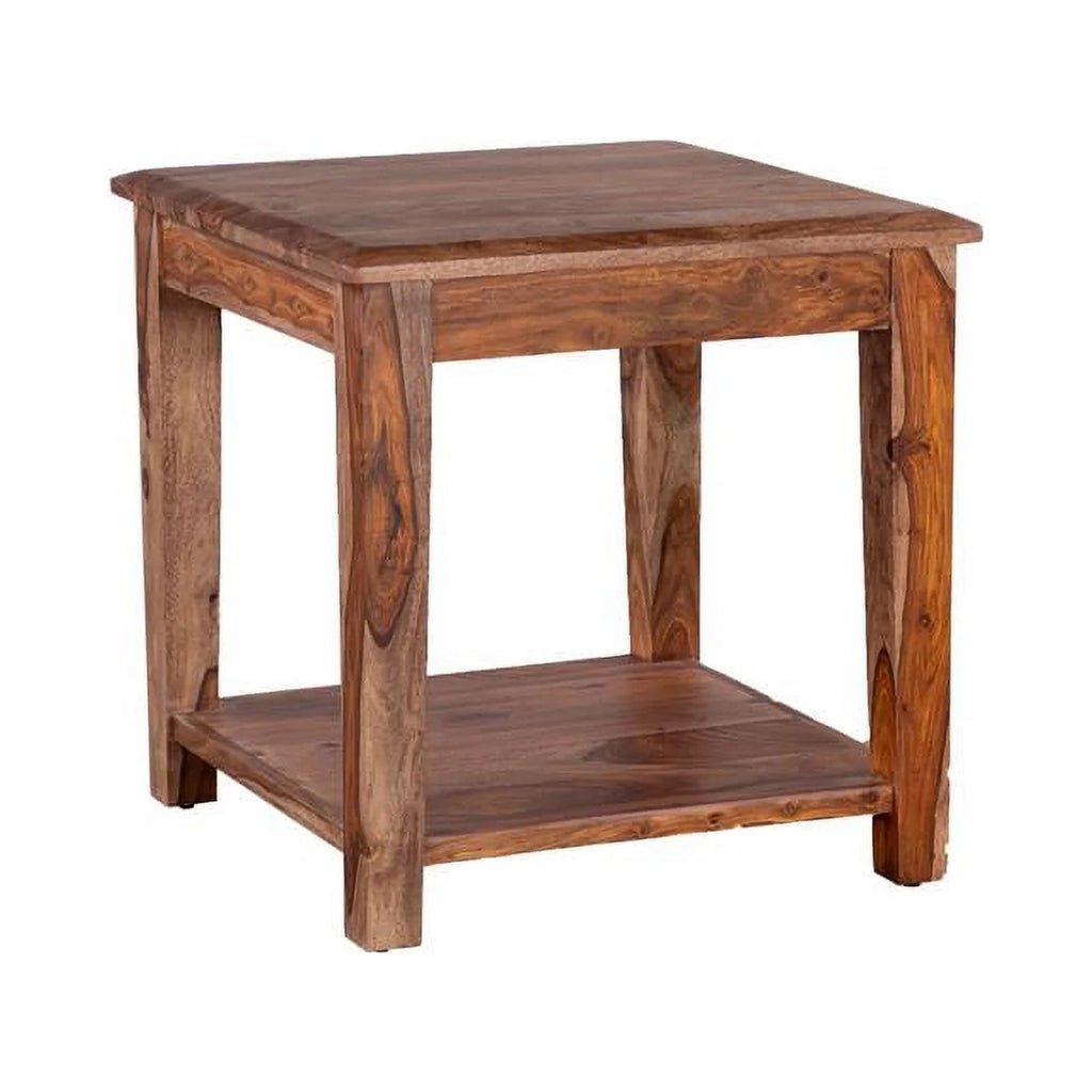 Solid Sheesham Wood End Table Y5269