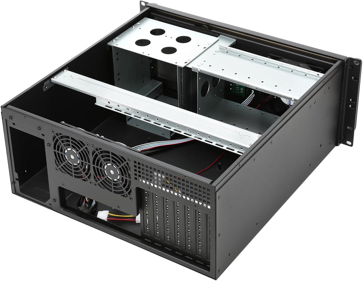 4U Rackmount Server Chassis ATX Micro ATX Mini-ITX with 2x5.25 8x3.5 2x2.5 Bays USB3.0 R109496