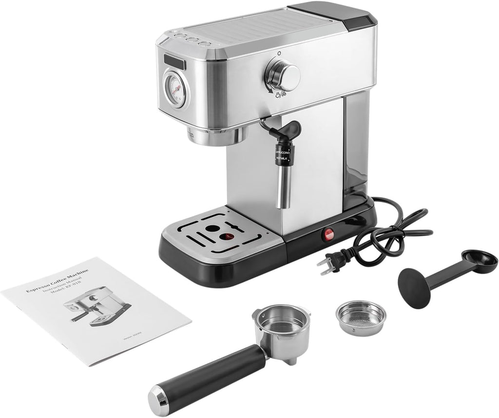 15 Bar Espresso Machine with Milk Frother Steamer A79274