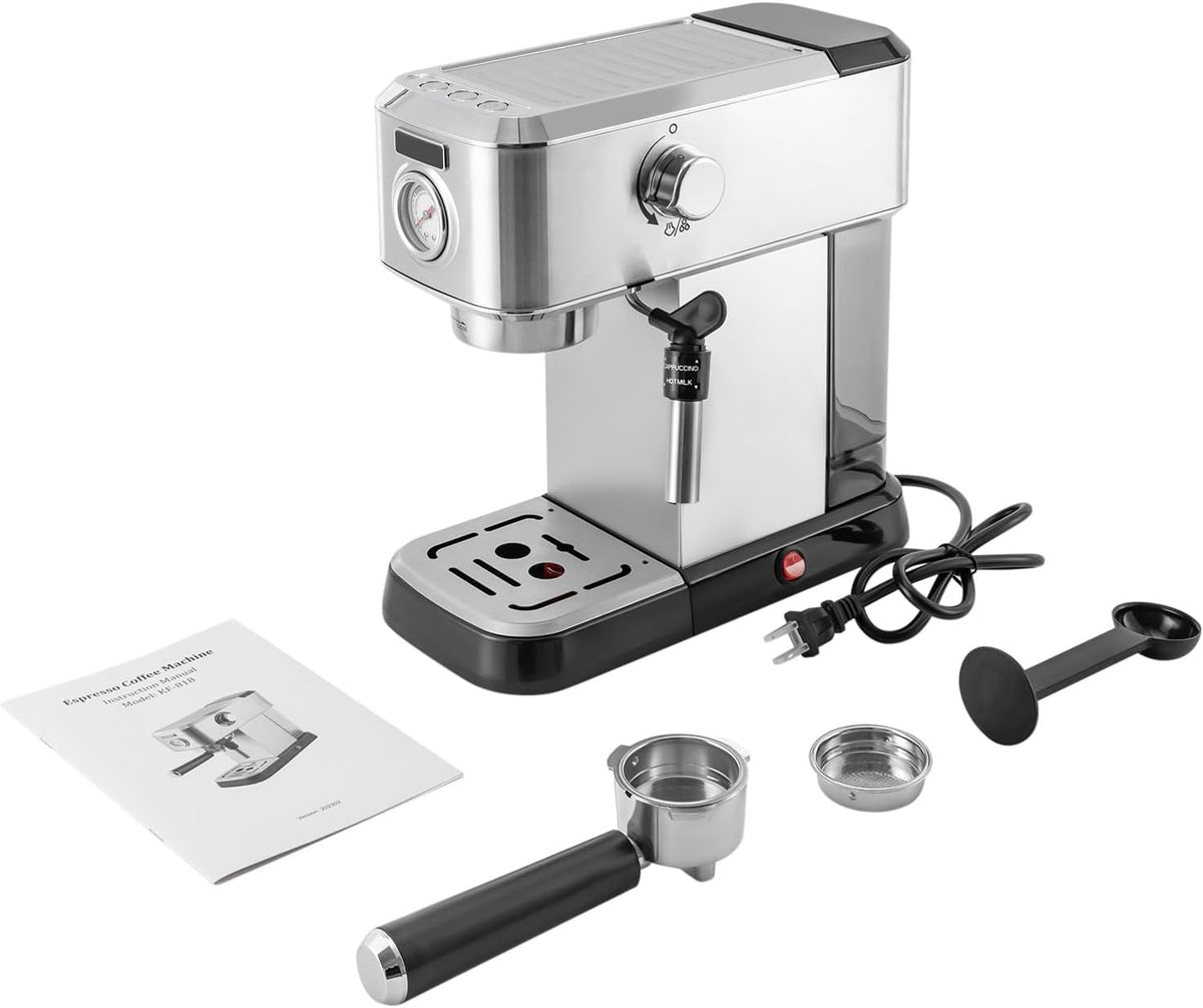 15 Bar Espresso Machine with Milk Frother Steamer A79274