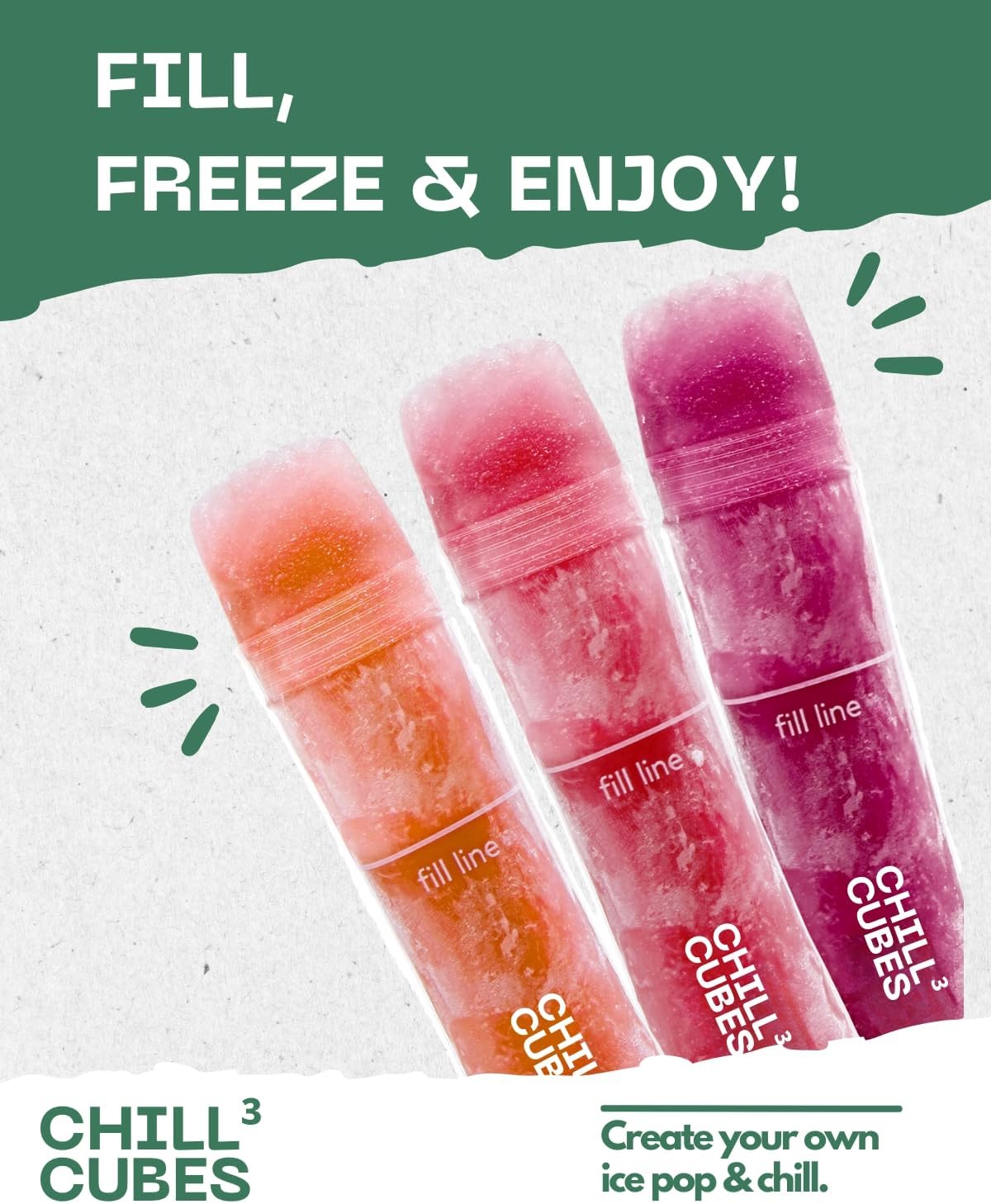 200 Disposable Popsicle Mold Bags with Zip Seal H735
